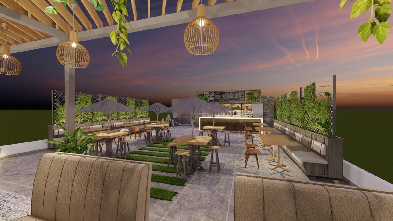 Portfolio work: Roof Top Cafe