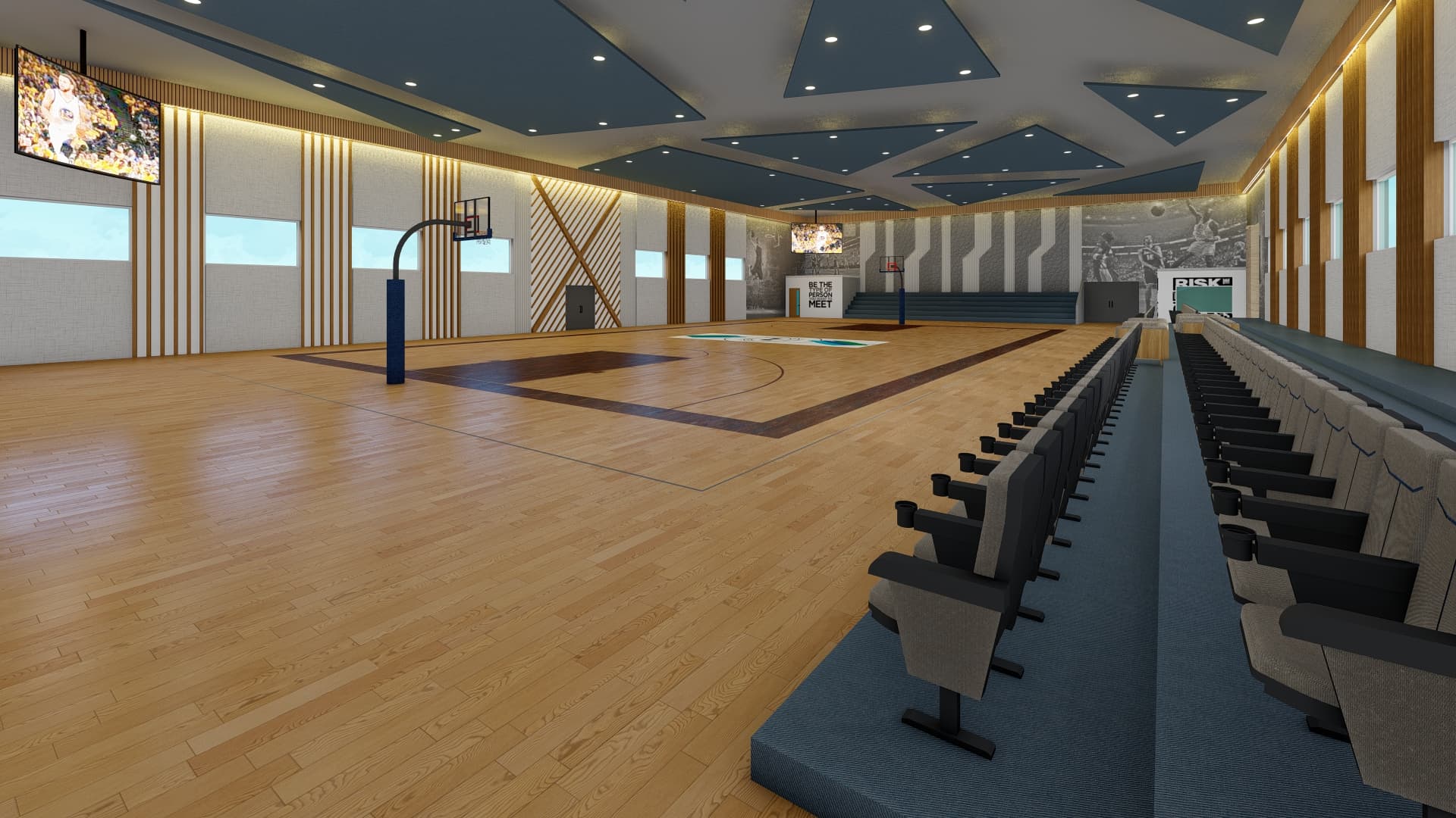 Main architectural vision for Basketball Court