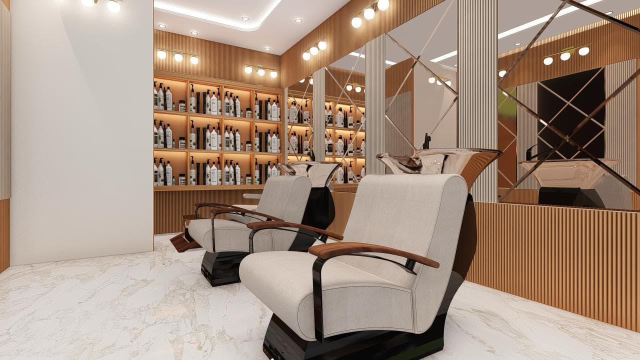 Final architectural visualization for Elite Salon